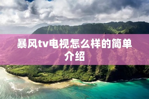 暴风tv电视怎么样的简单介绍