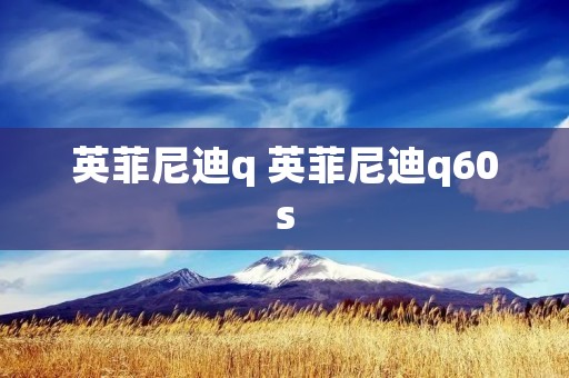 英菲尼迪q 英菲尼迪q60s