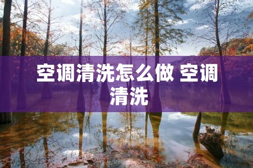 空调清洗怎么做 空调 清洗