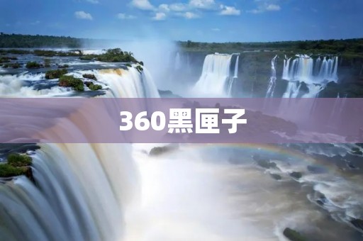 360黑匣子:保护你的网络安全的利器 360黑匣子:保护你的网络安全的利器