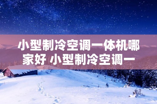 小型制冷空调一体机哪家好 小型制冷空调一体机哪家好用