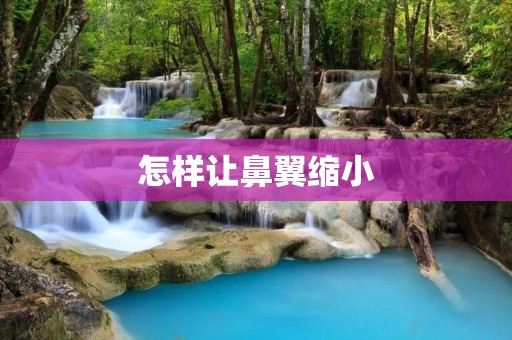 怎样让鼻翼缩小：有效方法与注意事项