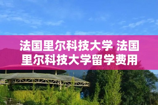 法国里尔科技大学 法国里尔科技大学留学费用