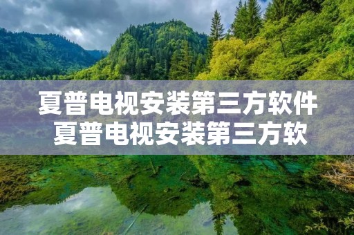 夏普电视安装第三方软件 夏普电视安装第三方软件步骤