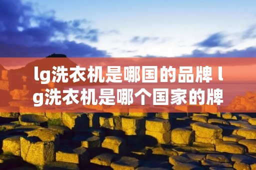 lg洗衣机是哪国的品牌 lg洗衣机是哪个国家的牌子
