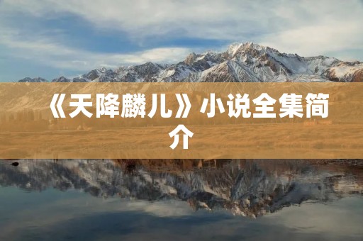 《天降麟儿》小说全集简介