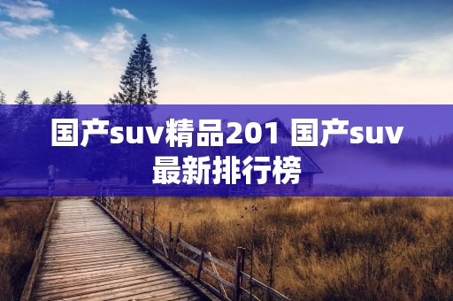 国产suv精品201 国产suv最新排行榜 国产suv精品201 国产suv最新排行榜