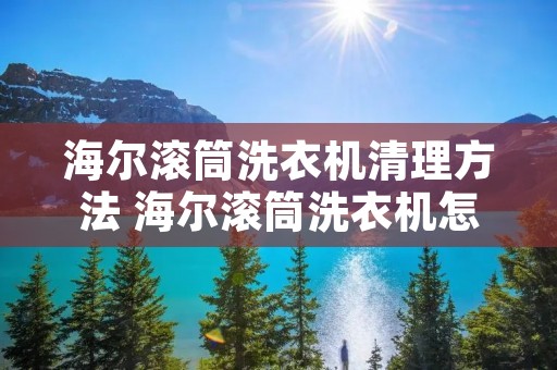 海尔滚筒洗衣机清理方法 海尔滚筒洗衣机怎么清理脏