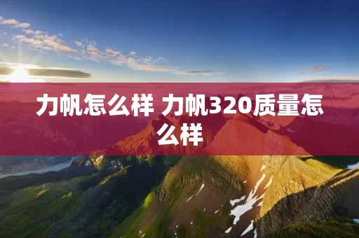力帆怎么样 力帆320质量怎么样 力帆怎么样 力帆320质量怎么样
