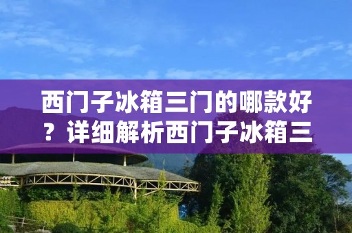 西门子冰箱三门的哪款好？详细解析西门子冰箱三门产品特点与性能