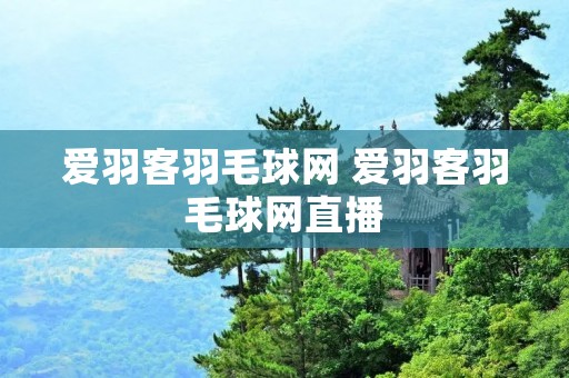 爱羽客羽毛球网 爱羽客羽毛球网直播