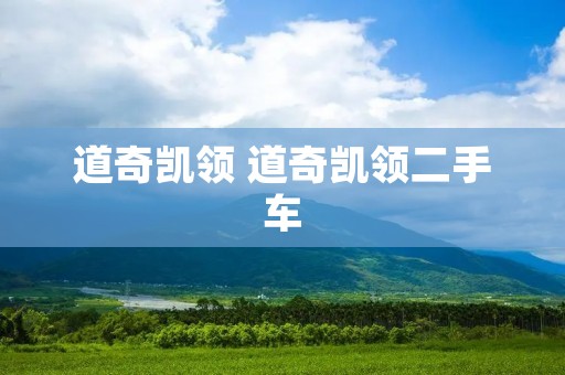 道奇凯领 道奇凯领二手车 道奇凯领 道奇凯领二手车