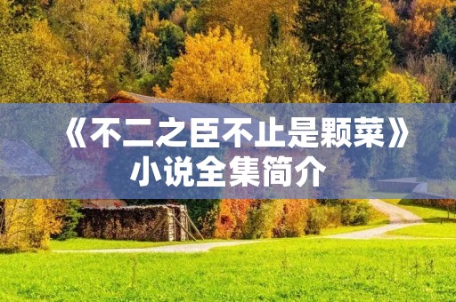 《不二之臣不止是颗菜》小说全集简介