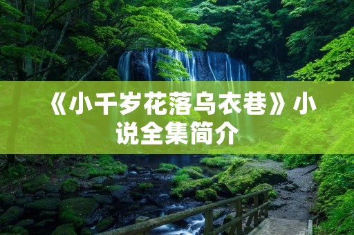 《小千岁花落乌衣巷》小说全集简介