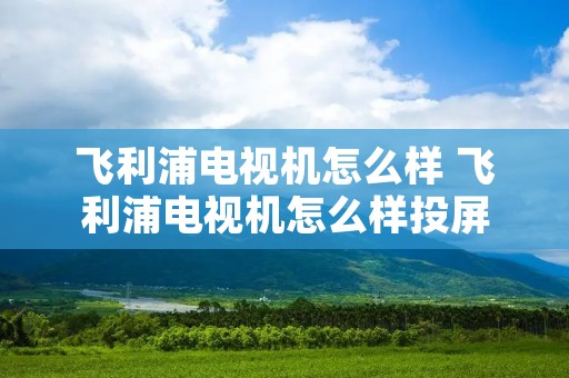 飞利浦电视机怎么样 飞利浦电视机怎么样投屏 飞利浦电视机怎么样 飞利浦电视机怎么样投屏