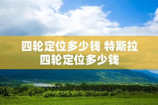 四轮定位多少钱 特斯拉四轮定位多少钱