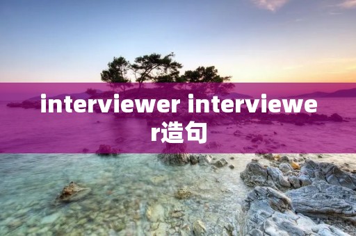 interviewer interviewer造句
