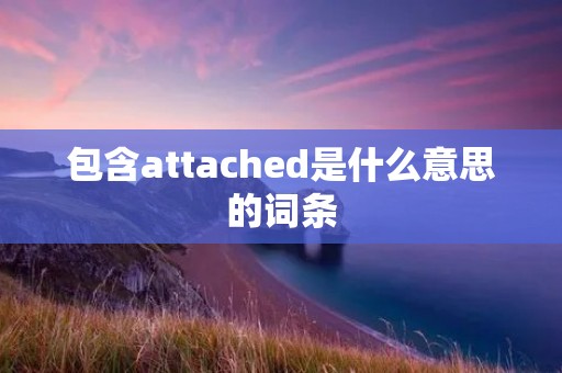 包含attached是什么意思的词条