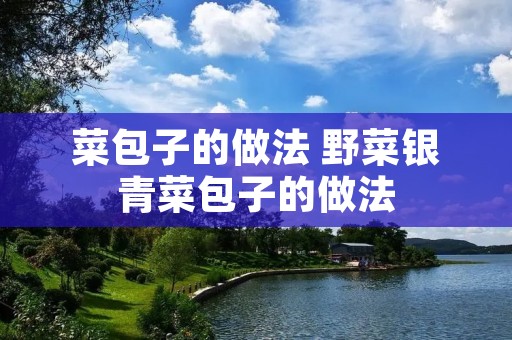 菜包子的做法 野菜银青菜包子的做法