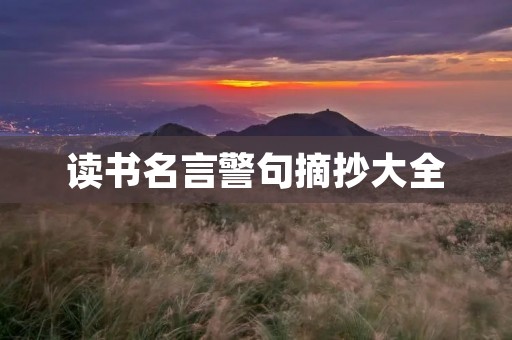 读书名言警句摘抄大全:从古到今,读书一直是人类进步的基石和灵魂。许多伟大的人物都强调过读书的重要性,他们的名言警句激励着我们不断地学习和进步,成为更好的自己。