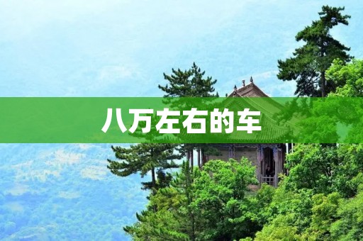 八万左右的车：性价比与品质并存的选择