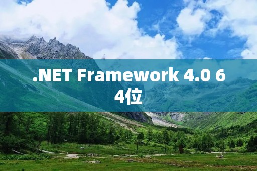 .NET Framework 4.0 64位：为你的应用程序提供更高效的环境