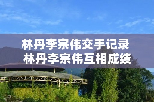林丹李宗伟交手记录 林丹李宗伟互相成绩