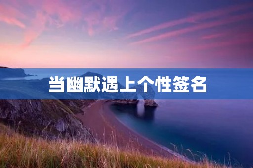 当幽默遇上个性签名:让你笑出声的独特标识 当幽默遇上个性签名:让你笑出声的独特标识