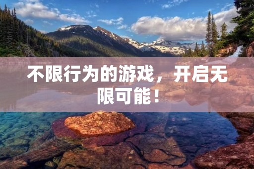 不限行为的游戏，开启无限可能！