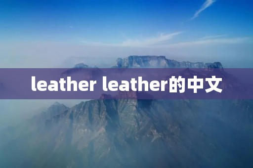 leather leather的中文