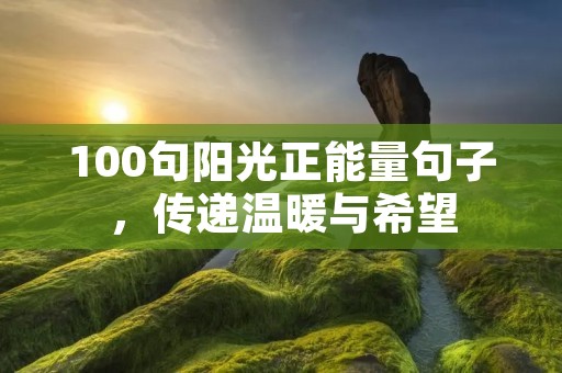 100句阳光正能量句子，传递温暖与希望
