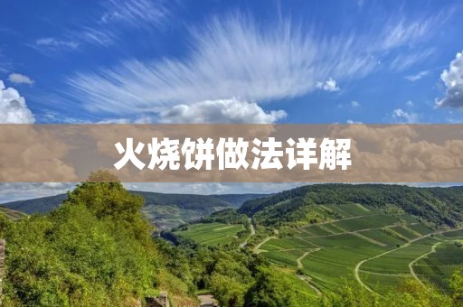 火烧饼做法详解:传统美食的独特魅力 火烧饼做法详解:传统美食的独特魅力