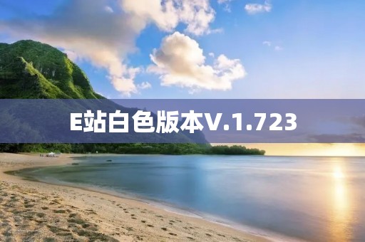 E站白色版本V.1.723：为用户带来全新的浏览体验