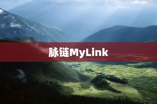 脉链MyLink:连接你与世界的智能生态链 脉链MyLink:连接你与世界的智能生态链
