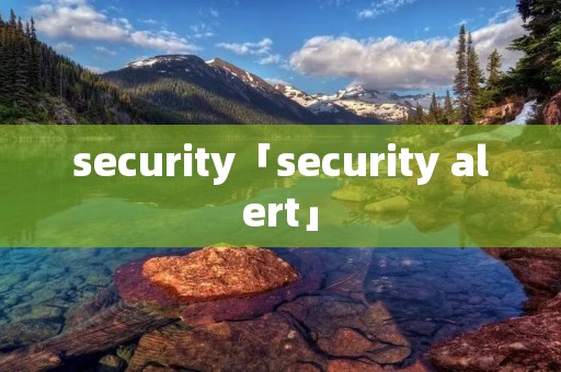 security「security alert」 security「security alert」