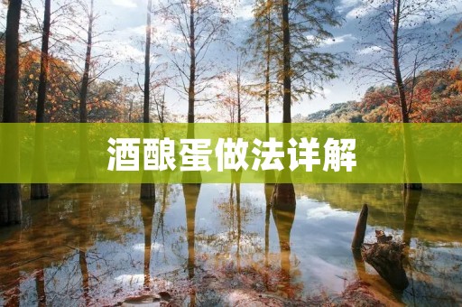 酒酿蛋做法详解:传统美味自制方法 酒酿蛋做法详解:传统美味自制方法