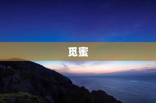 觅蜜：寻找甜蜜的旅程