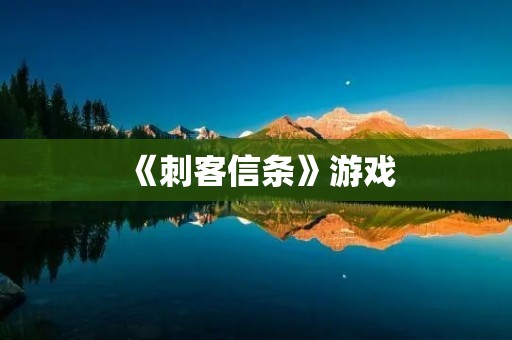 《刺客信条》游戏:一场历史与现实的交织之旅