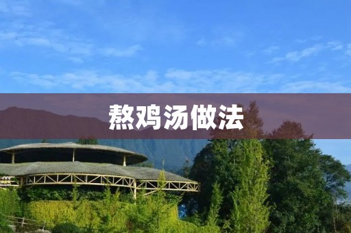 熬鸡汤做法:香气四溢的美味佳肴 熬鸡汤做法:香气四溢的美味佳肴