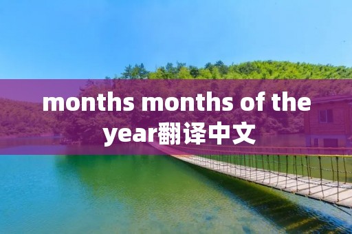 months months of the year翻译中文