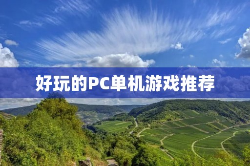 好玩的PC单机游戏推荐:你不可错过的游戏盛宴! 好玩的PC单机游戏推荐:你不可错过的游戏盛宴!
