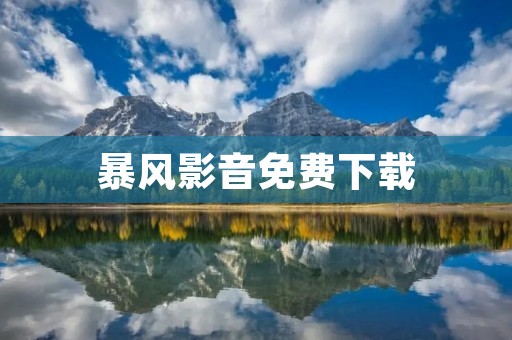 暴风影音免费下载：高清影音全能播放器
