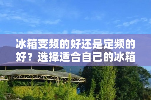 冰箱变频的好还是定频的好？选择适合自己的冰箱才是王道！