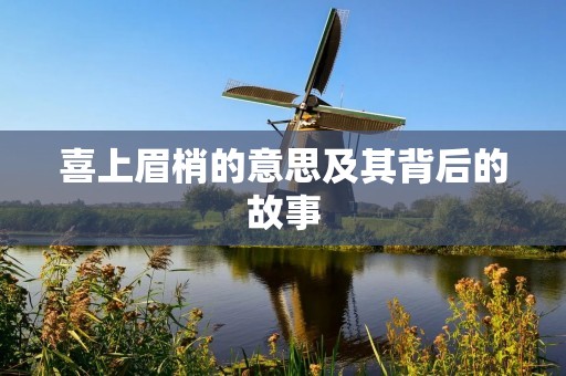 喜上眉梢的意思及其背后的故事