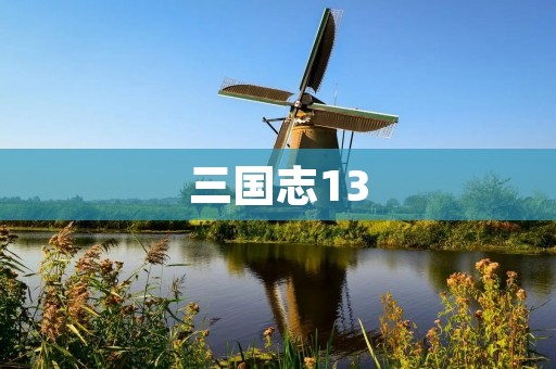 三国志13：全新策略游戏体验