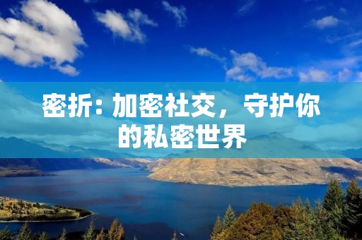 密折: 加密社交，守护你的私密世界