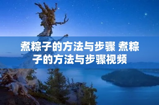 煮粽子的方法与步骤 煮粽子的方法与步骤视频