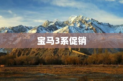 宝马3系促销：豪华品质与超值优惠的完美结合
