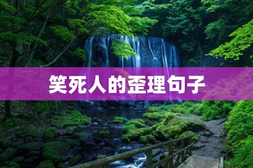 笑死人的歪理句子:一场语言游戏的盛宴
