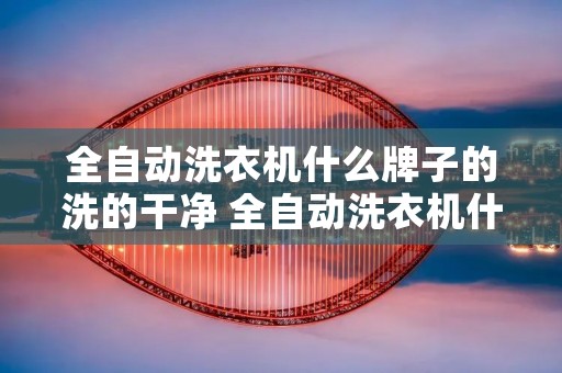 全自动洗衣机什么牌子的洗的干净 全自动洗衣机什么牌子的洗的干净一点